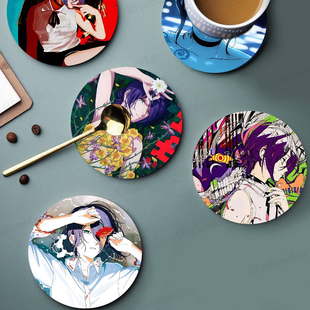 Coffee Tea And Sugar Set - Zestaw podkładek pod kubki Chainsaw Man