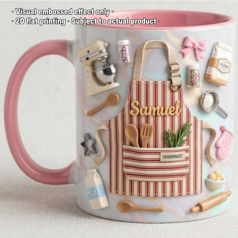 Coffee Tea Name - Kubek Baker z własnym nadrukiem 2D,
