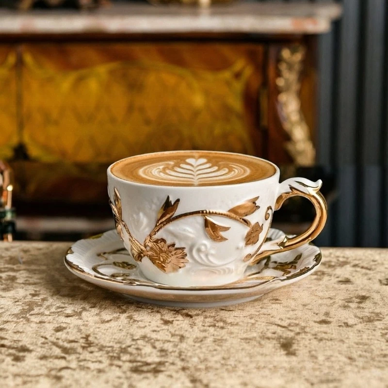 Coffee Tea And Sugar Set - Porcelanowy zestaw do kawy w stylu