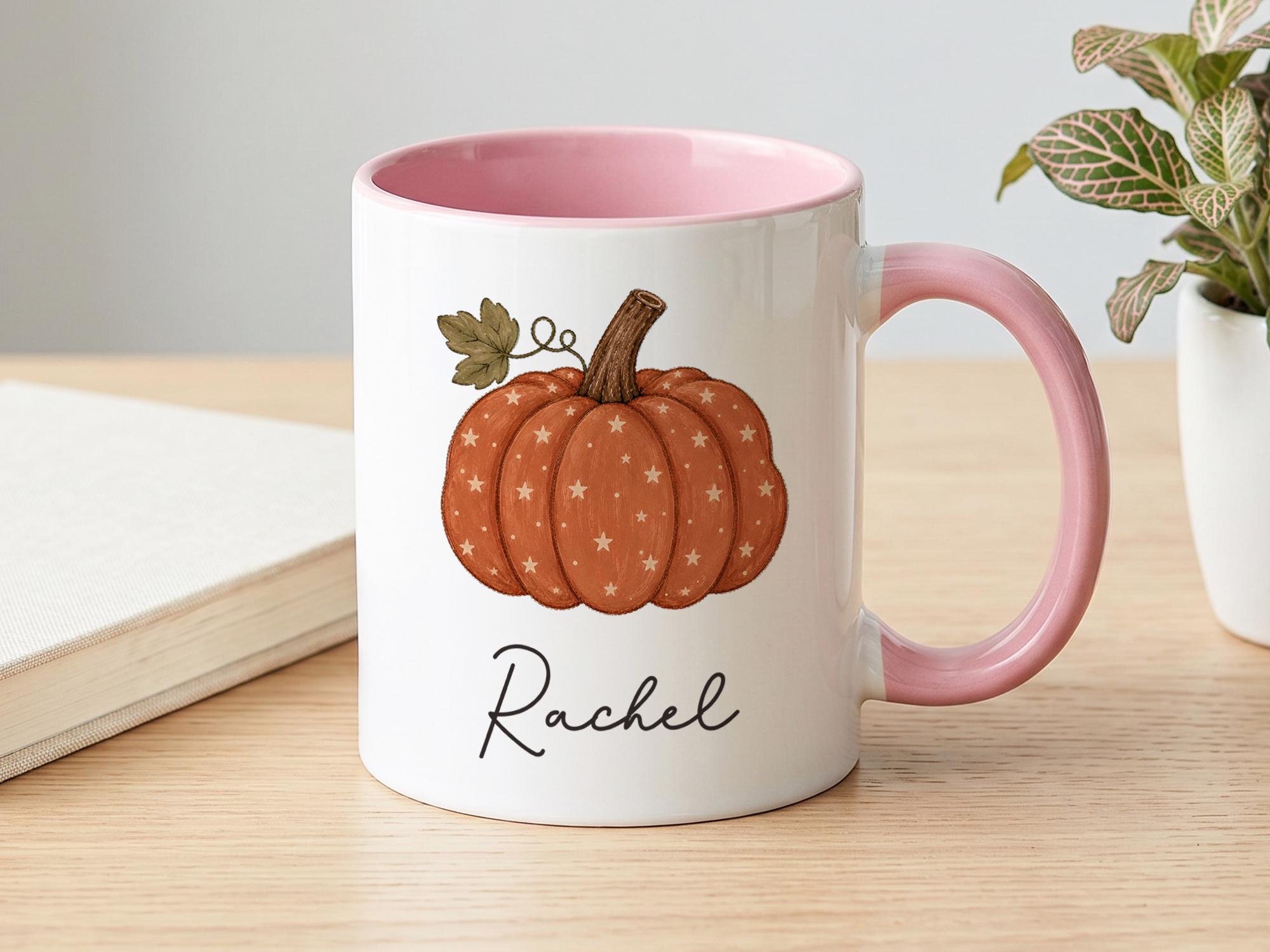 Coffee Tea Name - Personalizowany kubek w kształcie dyni, kubek