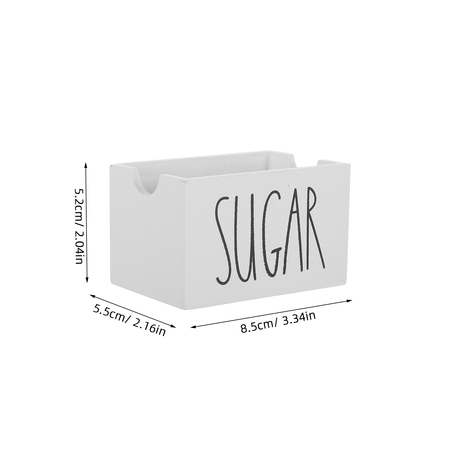 Drewniany pojemnik na cukier,  – Coffee Tea Sugar recenzja i cena