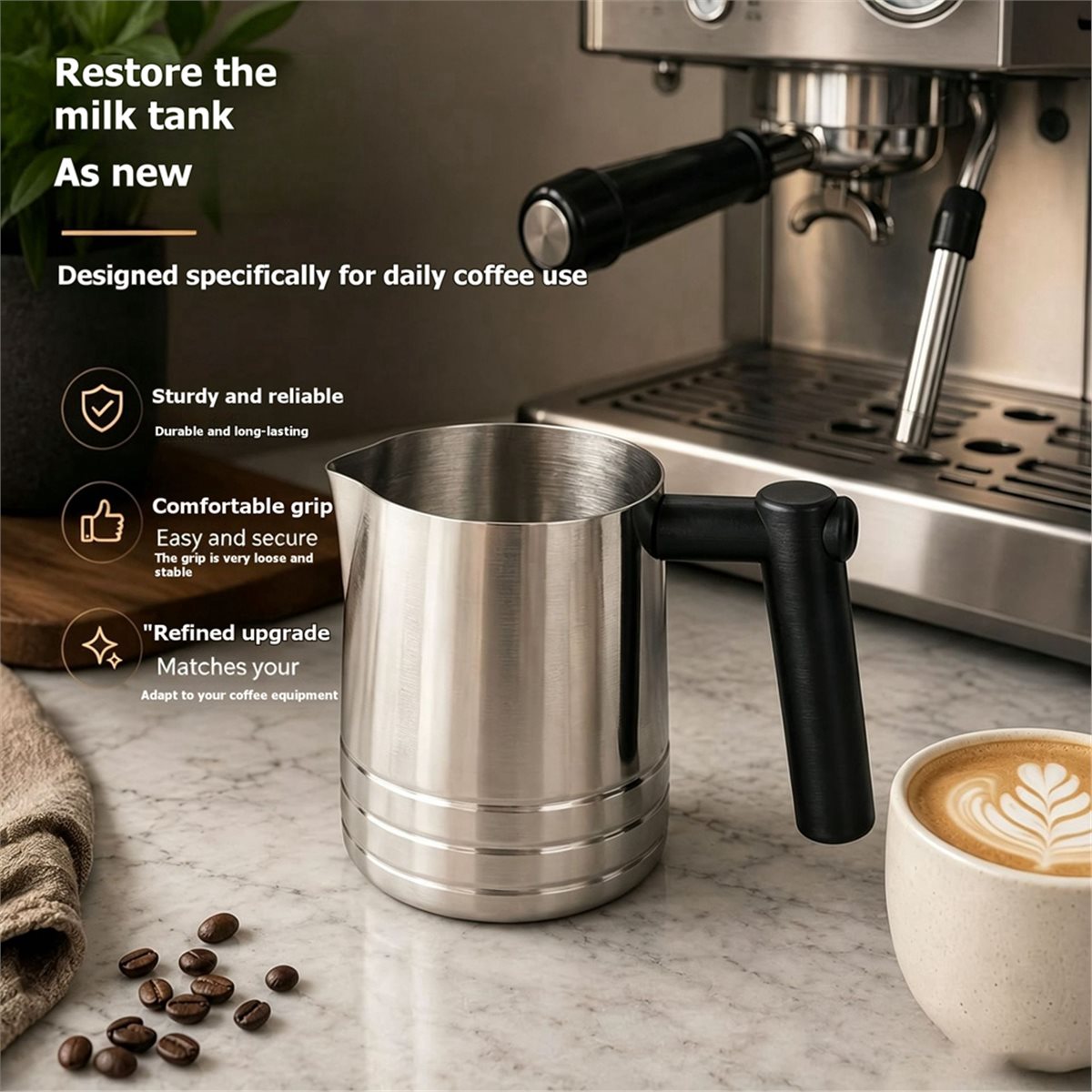 Zamienny uchwyt do dzbanka do  – Barista Milk Jug recenzja i cena
