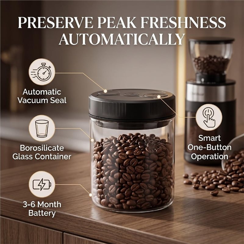 Automatyczny pojemnik próżniow – Coffee Tea Sugar recenzja i cena